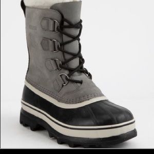 Sorel Womens Grey Snow Boots Caribou